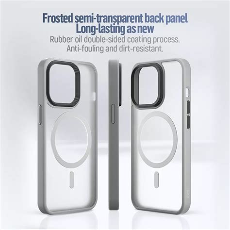 Blueo Frosted Anti-Drop Phone Magnetic case for iPhone 15 Pro Max | Blueo