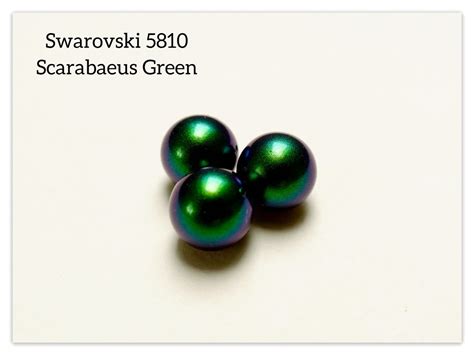 Swarovski 5810 Pearl Iridescent Purple Light Gold Dark Blue Scarabaeus ...