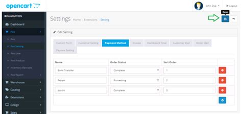 Opencart - OpenCart Warehouse Pos | Advanced Point of Sale Module