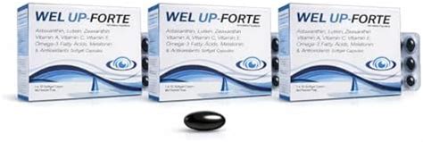 WELUP-FORTE Eye Health Softgel Capsules – Pack of 3 × 10 Softgels ...