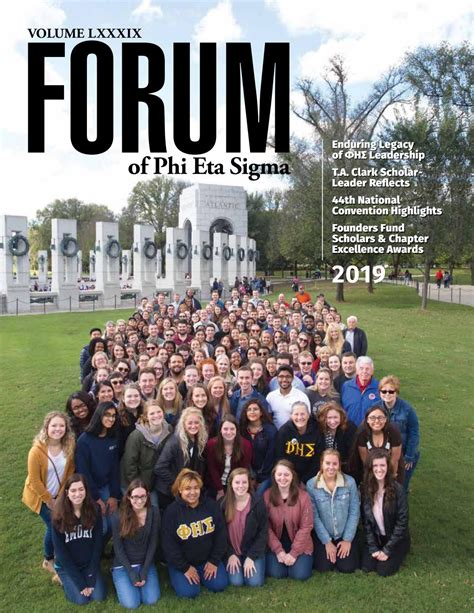 2019 Forum, Vol. LXXXIX by Phi Eta Sigma National Honor Society - Issuu