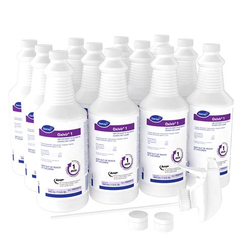 Buy Oxivir 1 RTU Disinfectant Cleaner, 32 oz Spray Bottle, 12/Carton ...