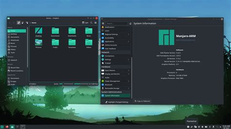 Image result for Manjaro Linux Destop