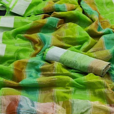 Green Festive Wear Woven Silk Border Saree
