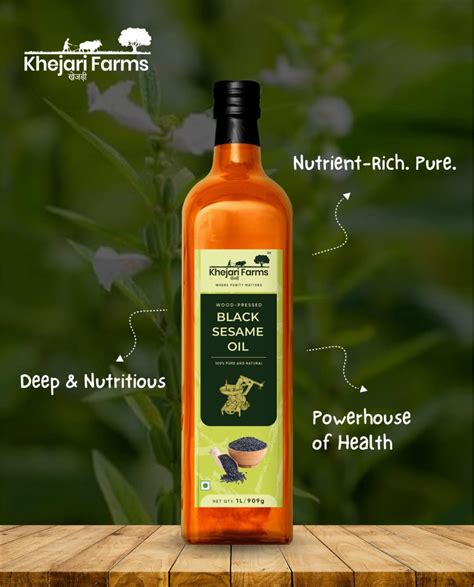 Cold Pressed Black Sesame Oil – Khejari Farms