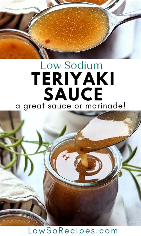Low Sodium Teriyaki Sauce Recipe - Low So Recipes