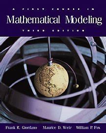 Image result for A First Course in Mathematical Modeling