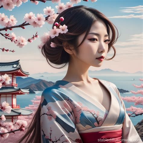 japanese ocean nature aesthetic Prompts | Stable Diffusion Online