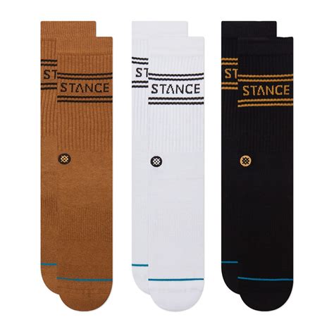 Stance Socks Unisex 3 Pack Crew Gold – Baggins Shoes