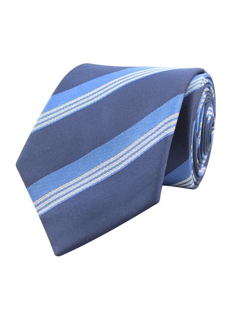 Kavove The Striped Grande Blue Necktie