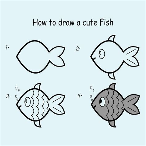 Image result for Basic Fish Drawing