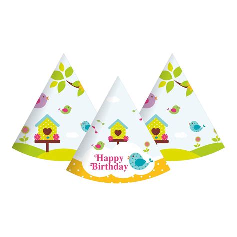 Little Bird Theme Hats | Little Bird party Caps | Birthday caps ...