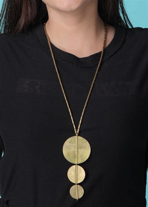 Get Layered Circular Gold Necklace at ₹ 1299 | LBB Shop