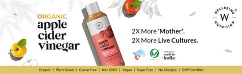 Wellbeing Nutrition Organic Himalayan Apple Cider Vinegar (ACV) with ...