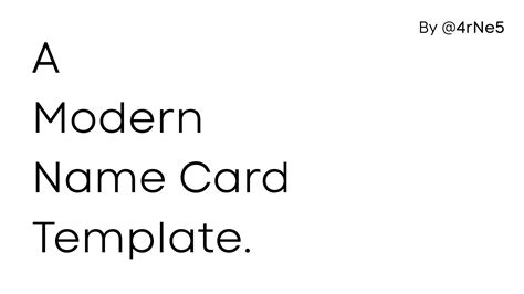 Name Card Format 的图像结果