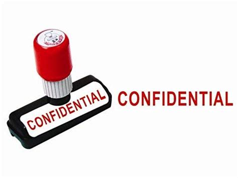 Presto Self Ink Confidential Rubber Stamp : Size : 48x9 mm : Amazon.in ...