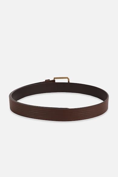 Buy Men Brown Textured Formal Belt Online - 39636079 | Allen Solly