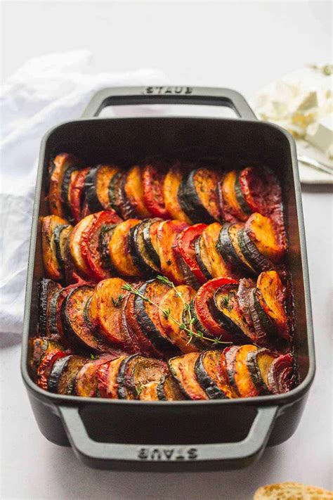Briam (Traditional Greek Roasted Vegetables) - Little Sunny Kitchen