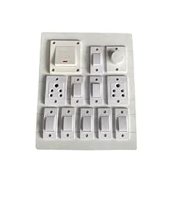 Wooden Switch Board 8 Switch 2 Socket 1 Regulator 1 Dp with Complete ...