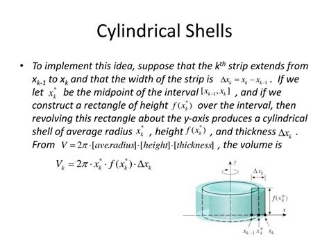 Image result for Volume of Cylindrical Shells