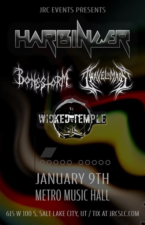 The return of: HARBINGER, Bonestorm, Travel In Mass, Wicked Temple at ...