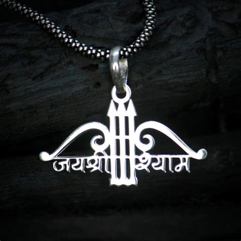 Buy Khatu Shyam Pendant with Silver Chain in india – Jewllery Design