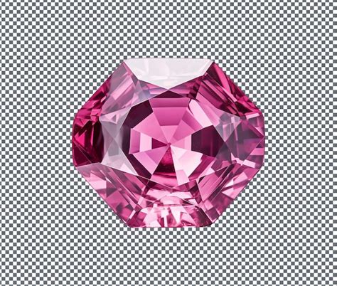 Premium PSD | Magnificent Pink Spinel isolated on transparent background