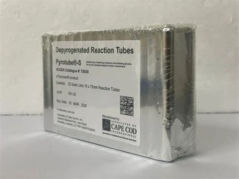 Test Tubes - Pyrogen free reaction and dilution Pyrotube sodalime and ...