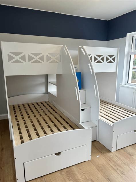 Wooden Triple Bunk Bed - 3 Bed Bunk Beds | MK Furnishings