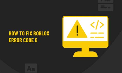 Image result for Code Error 6 Fix