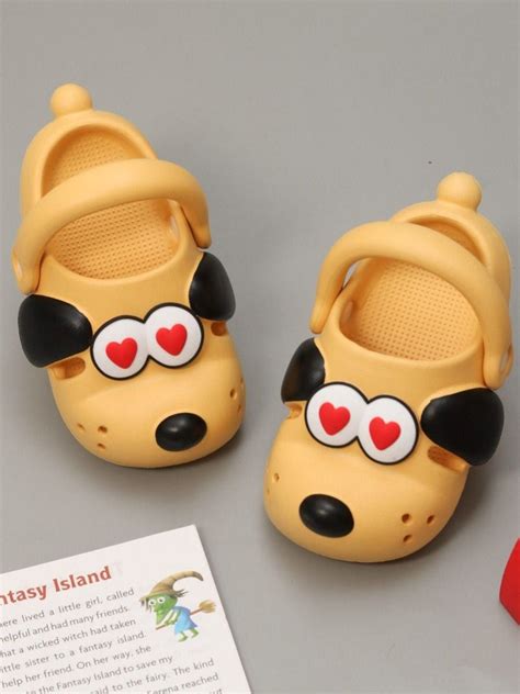 Bright Yellow Adorable Puppy Love Clogs for Girls – Yellow Bee India