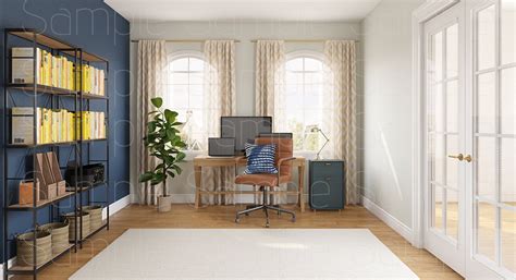 Buy Zoom Background Home Office Professional Virtual Backdrop Online in ...