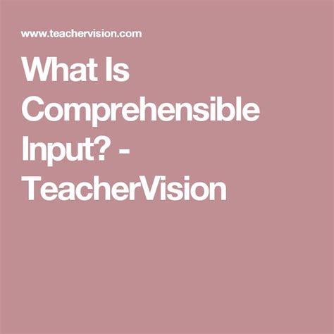 Image result for Comprehensible Input Examples