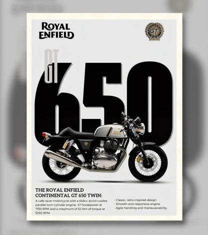 Royal Enfield Continental GT 650 Poster – Bowchika