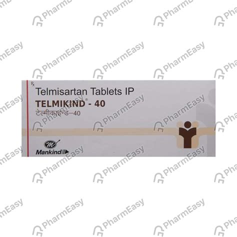 Telmikind 40 MG Tablet (30): Uses, Side Effects, Price & Dosage | PharmEasy