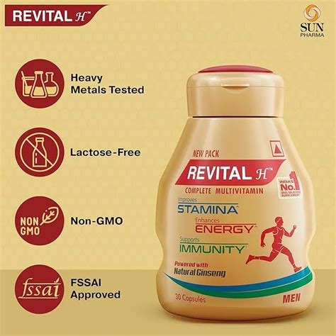 Buy Revital H Complete Multivitamin Men, 30 Capsules | 19 Minutes ...