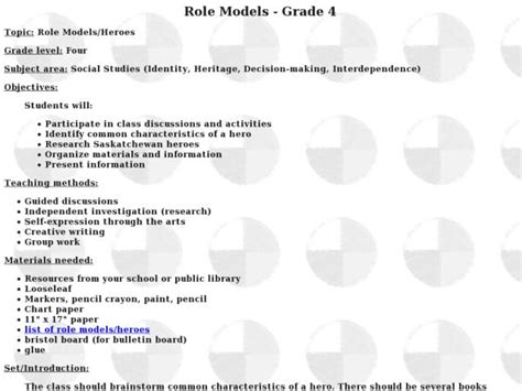 Image result for Object Lessons On Role Models