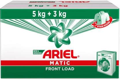 Ariel Matic Front Load Detergent Washing Powder - 5kg with 3kg Free ...