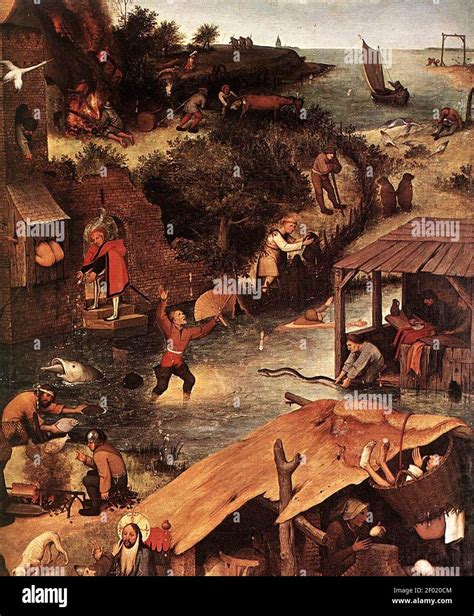 Pieter Bruegel the Elder - Netherlandish Proverbs (detail Stock Photo ...