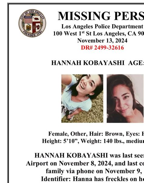 Hannah Kobayashi's Dad's Cause Of Death Confirmed 2 Weeks After Her ...