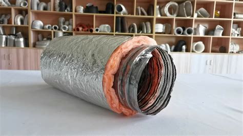 Duct R6 R8 Insulated Flexible Air Duct/hose Fiberglass Aluminum Foil ...