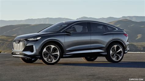 Audi Q4 Sportback e-tron Concept | 2020MY (Color: Kinetic Grey) | Side