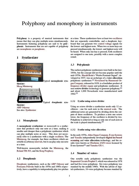 Image result for Polyphonic Instruments