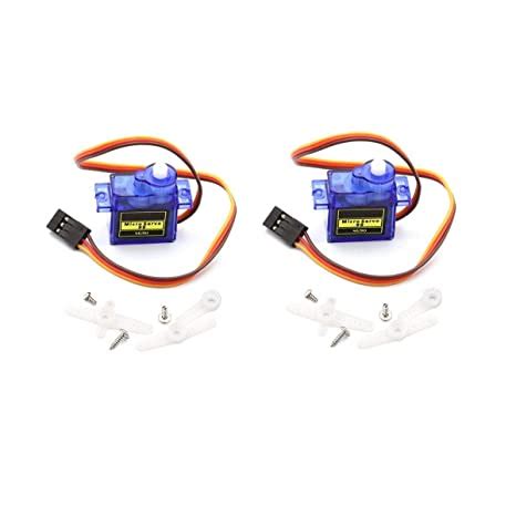 REES52 2Pcs SG90 Micro Servo Motor Mini 9G Compatible for Arduino RC ...