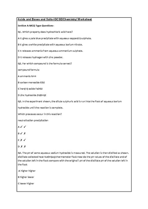 Acids-and-Bases-WS- Igcse-Chemistry - Acids and Bases and Salts-IGCSE ...
