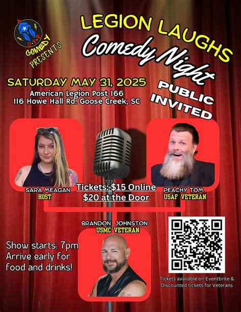Legion Laughs, American Legion Post 166 Goose Creek SC, 31 May 2025 ...