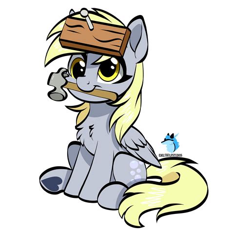 #3516898 - safe, artist:emilywulfstudios, derpibooru import, derpy ...