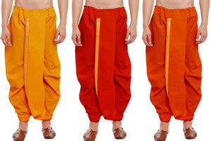 DIAMOND CLUSTER Readymade dhoti for men pack of 3 combo Self Design Men ...