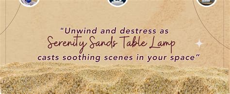 Buy The Artment your artistic apartment Serenity Sands Table Lamp with ...