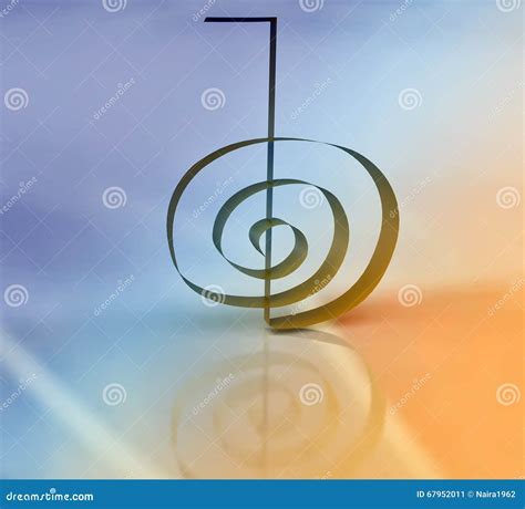 Cho Ku Rei Usui Reiki Symbol - Power Universe Background Royalty-Free ...